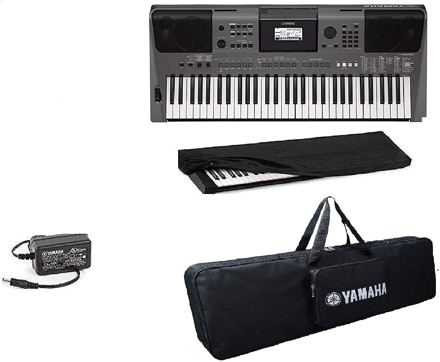 Yamaha PSR-I500 IN Portable Keyboard With free Adapter Padded Carry Bag and Dust cover - Combo Pack