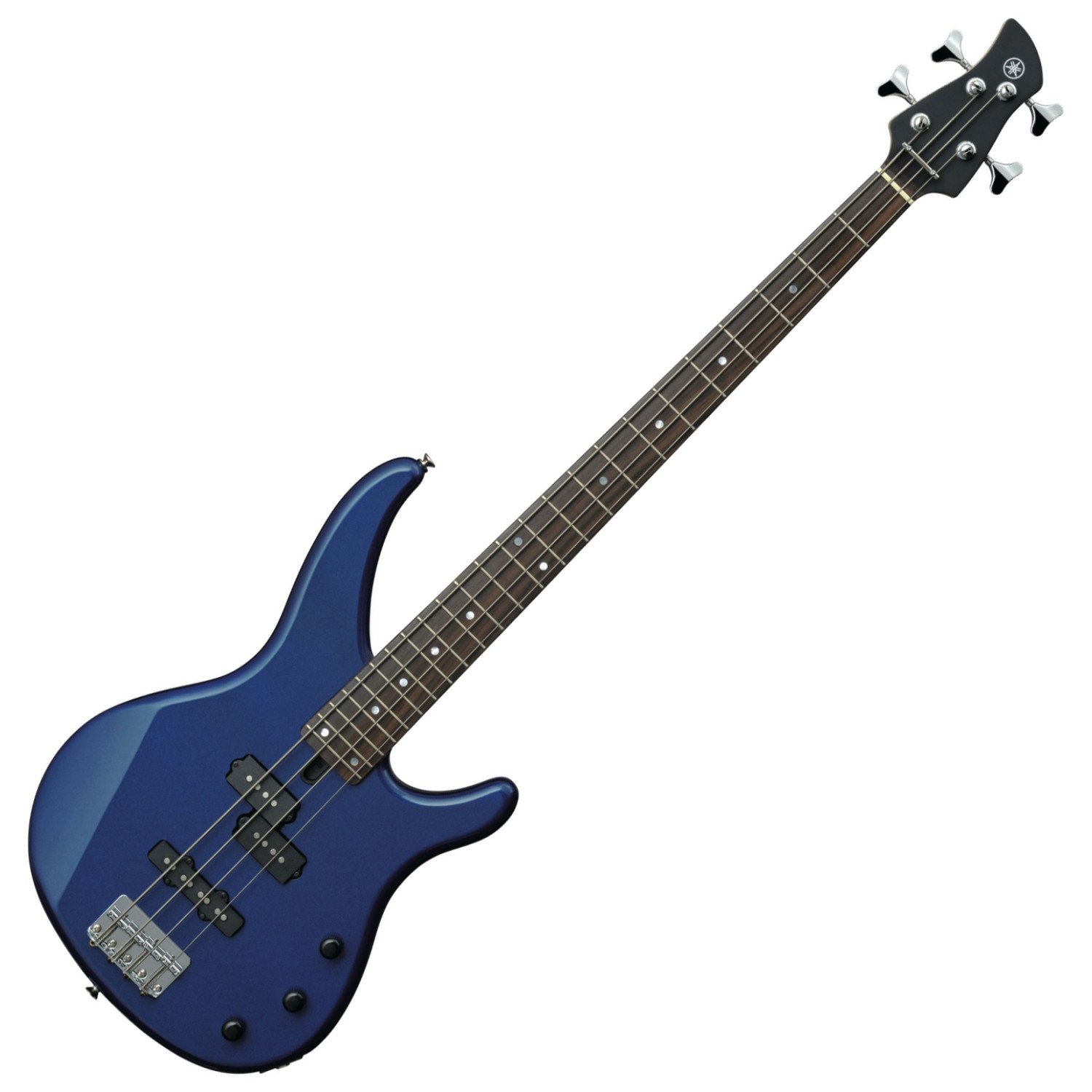 Yamaha TRBX174 4-String Electric Bass Guitar - Dark Blue Metallic With Belt String Set Padded bag and Picks