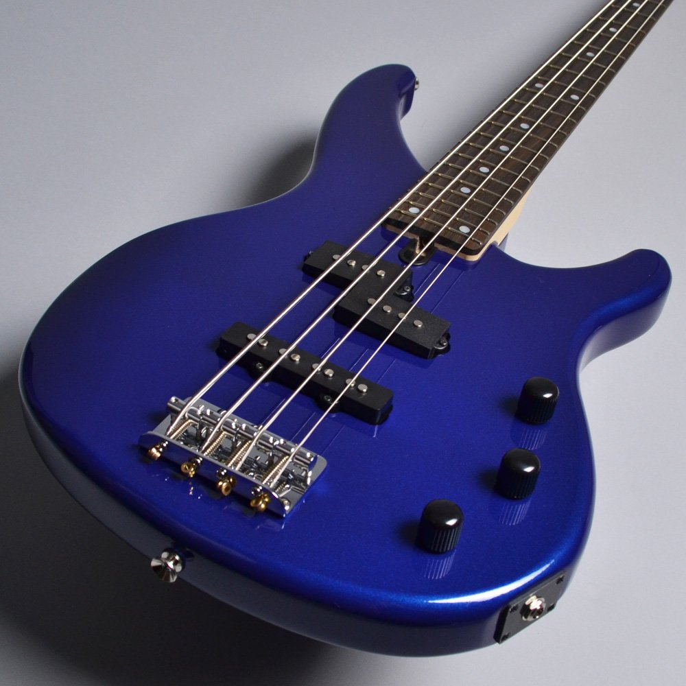 Yamaha TRBX174 4-String Electric Bass Guitar - Dark Blue Metallic With Belt String Set Padded bag and Picks