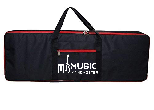 Keyboard and Piano CaseCoverBackpack For Yamaha DGX-203 76-Key Heavy Padded Light Weight Gig Bag with Front PocketRed