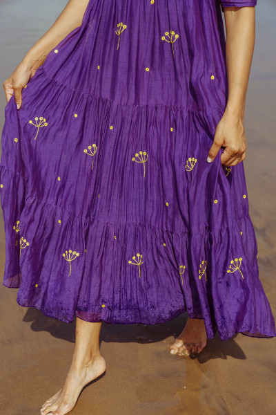 Night Bloom Dress - Violet