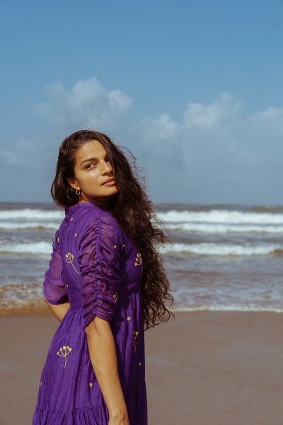 Night Bloom Dress - Violet