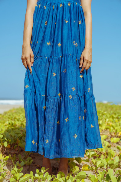 Moon Fade Dress - Luminous Blue