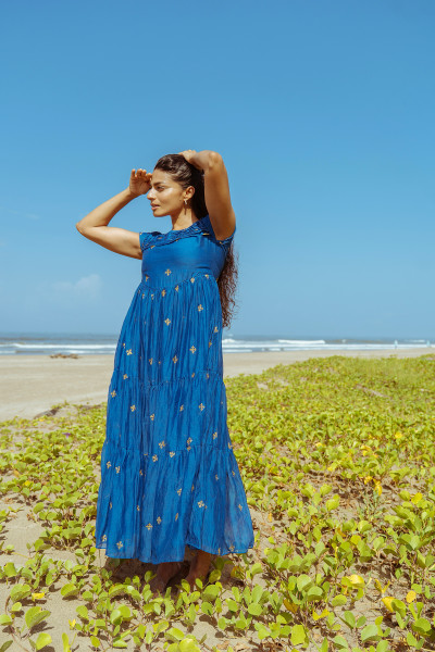 Moon Fade Dress - Luminous Blue