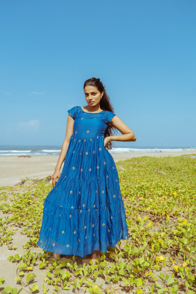 Moon Fade Dress - Luminous Blue