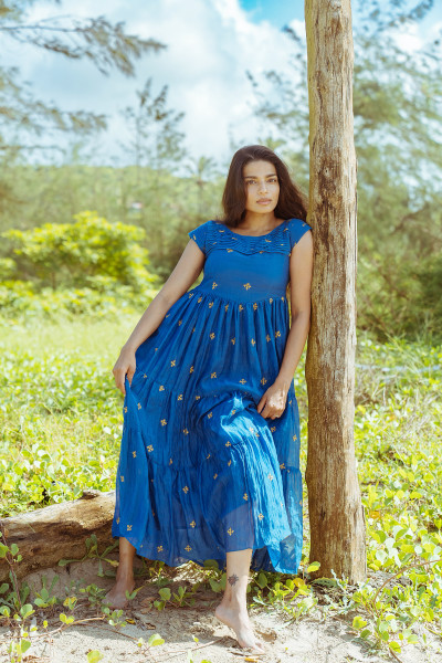 Moon Fade Dress - Luminous Blue