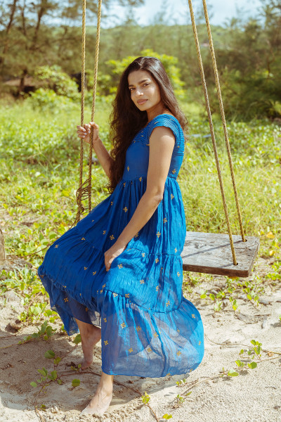 Moon Fade Dress - Luminous Blue
