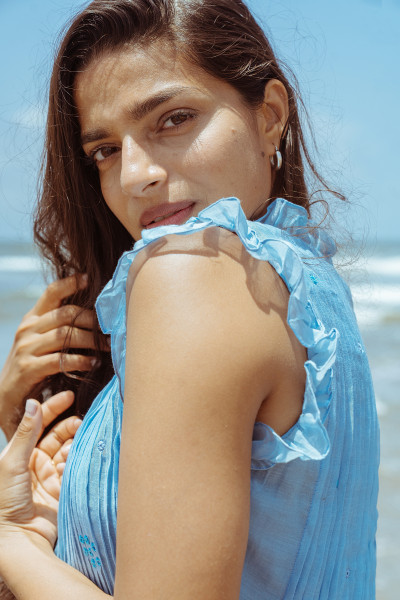 Blue Hour Dress - Ice Blue