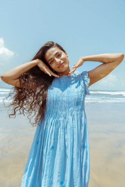 Blue Hour Dress - Ice Blue