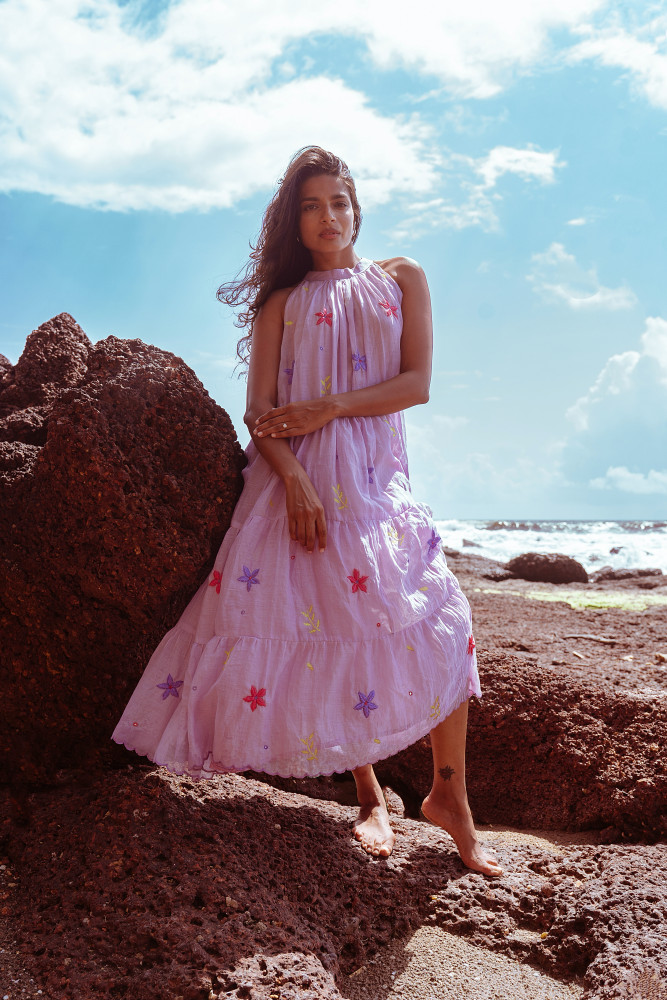 Image of Slow Bloom Dress - Lavender