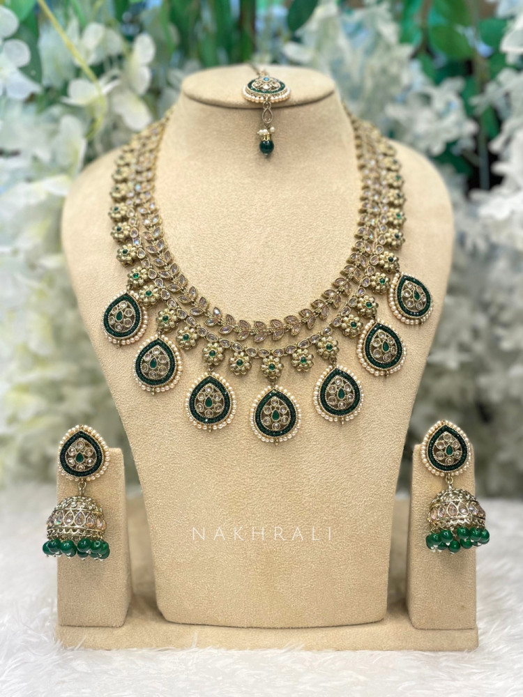 Gleaming Grace Long Necklace Set