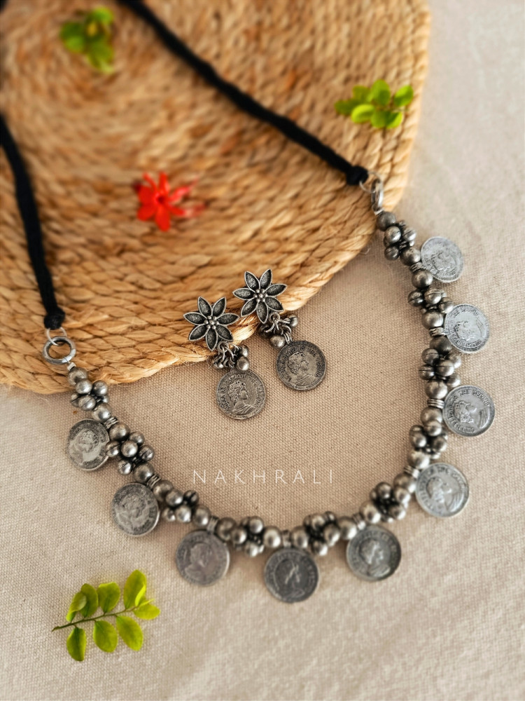 Vintage Coin Necklace Set