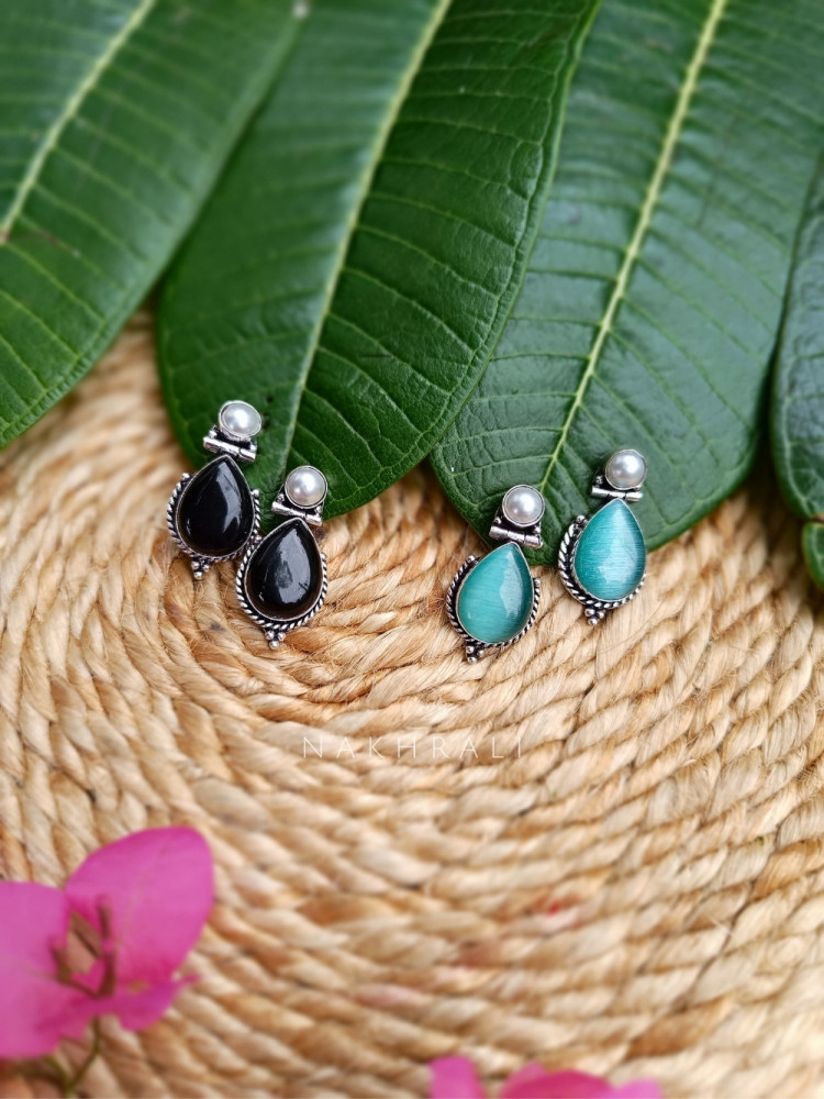 Cherry Charm Rama Green Earrings