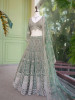 Ruvira Green Bridal Lehenga with Zari and Sequin Work