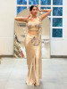 Aero Cream Drape Saree With 3D Cutdana &amp; Sequin Work