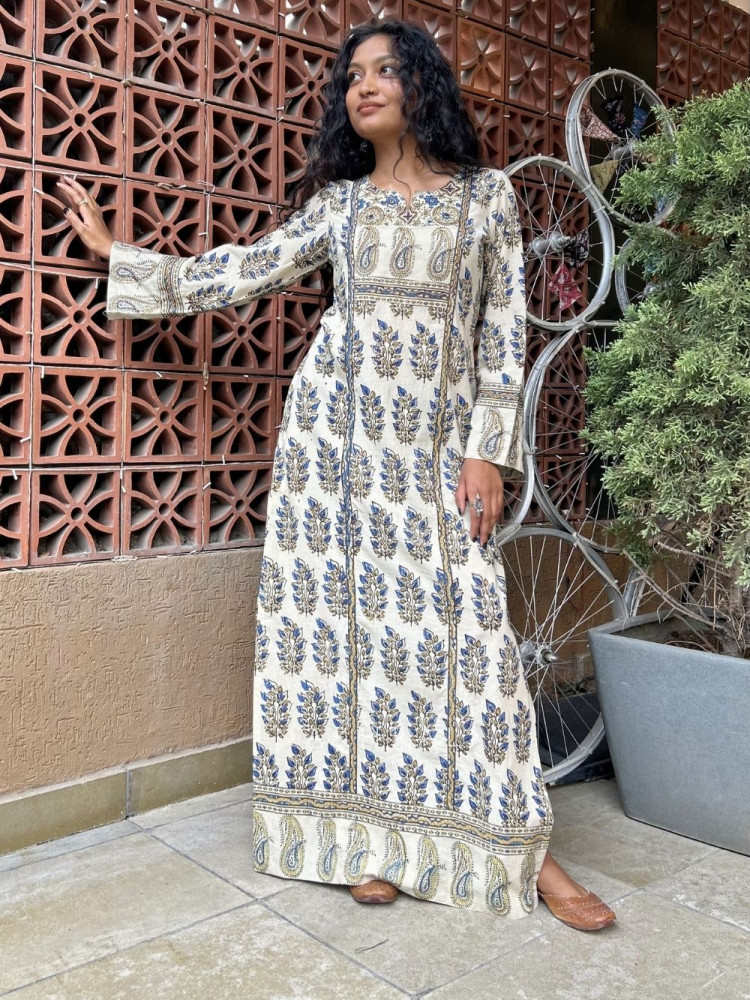 Image of Buti Off White Cotton Kurta