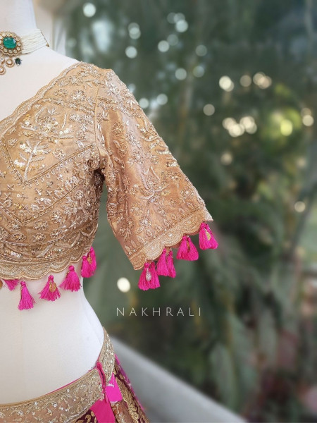 Kairi Multicolor Lehenga Set with Zari Sequin Tassel Work