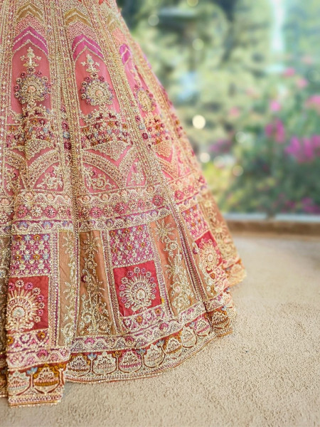 Rivanya Pink Lehenga Set with Heavy Embroidery