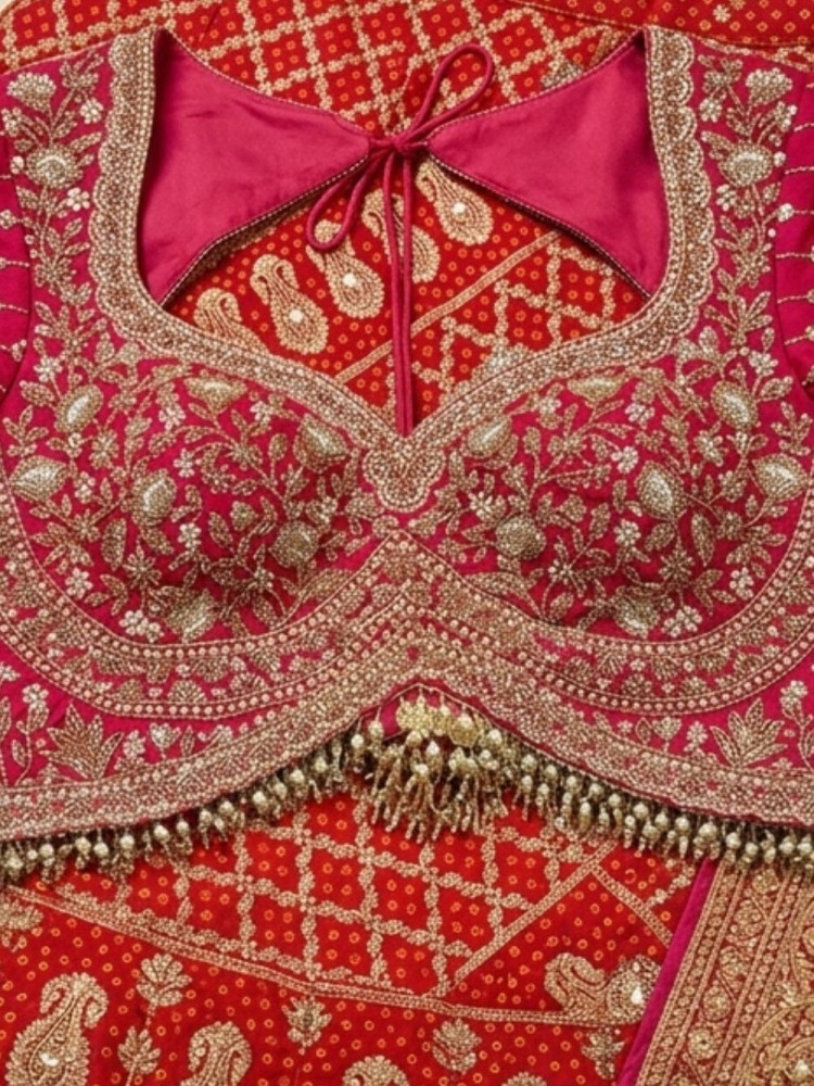 Image of Kritisha Magenta Saree with Readymade Blouse
