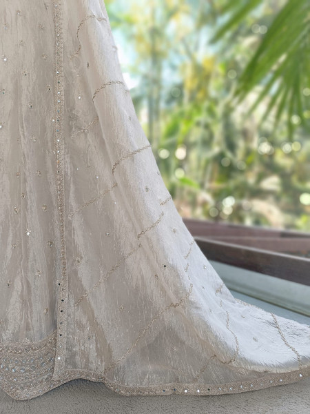Raah-Chandani Being Lehenga with Detailed Mirror Work