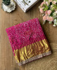 Charvi Magenta Gharchola Bandhej Saree with Traditional Border