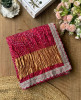 Charvi Red Gharchola Bandhej Saree with Traditional Border