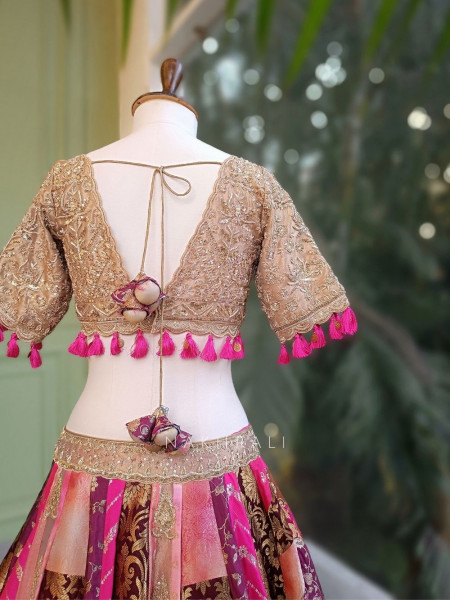 Kairi Multicolor Lehenga Set with Zari Sequin Tassel Work
