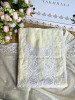 Ishira White Embroidered Cotton Dress Material Set