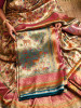Vantara Rama Zari Weave Saree with Animal Motifs