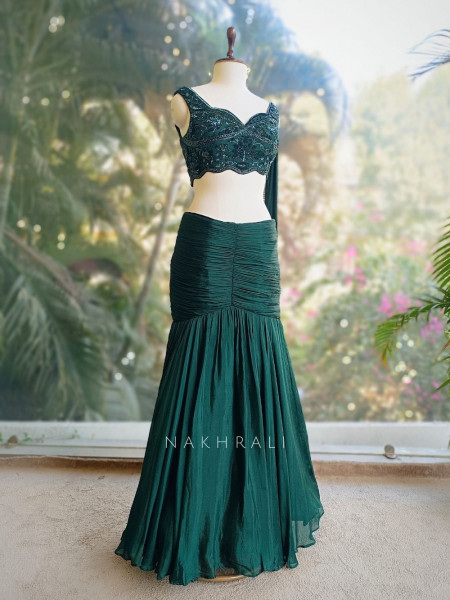 Evergreen Charm Indo-Western Set