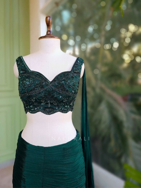 Evergreen Charm Indo-Western Set