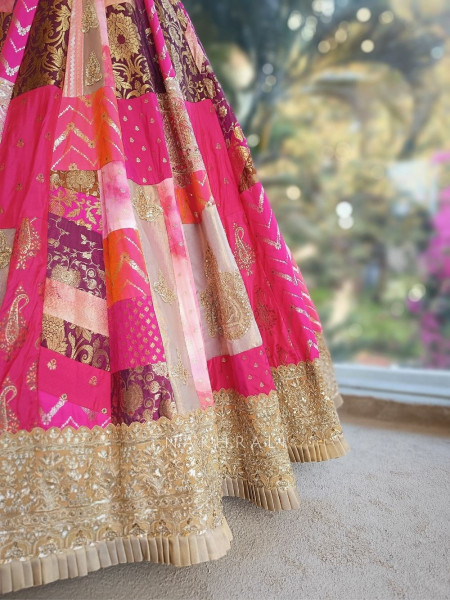Kairi Multicolor Lehenga Set with Zari Sequin Tassel Work