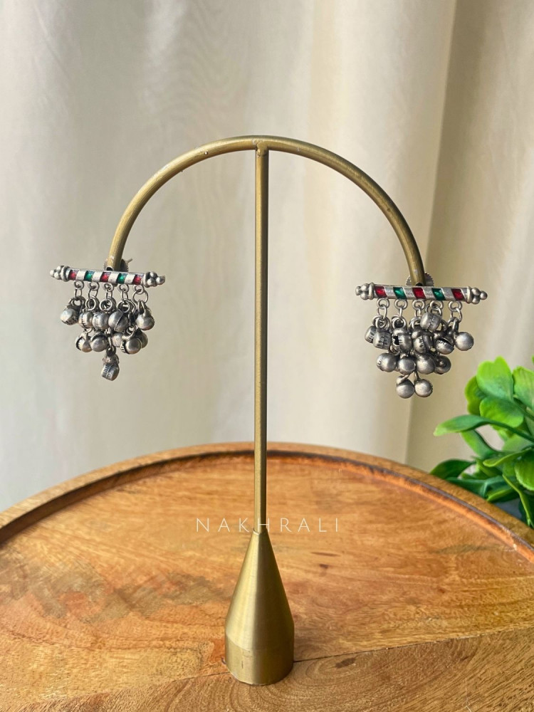 Image of Rangraav Multicolor Ghungroo Earrings