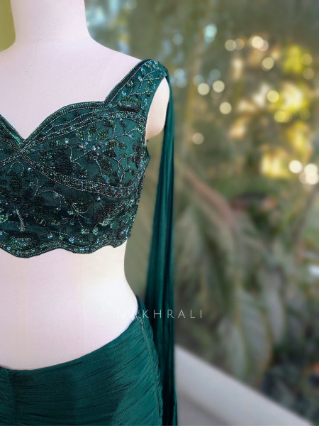 Evergreen Charm Indo-Western Set