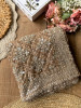 Tarangini Brown Net Saree With Cutdana and Sequin Work