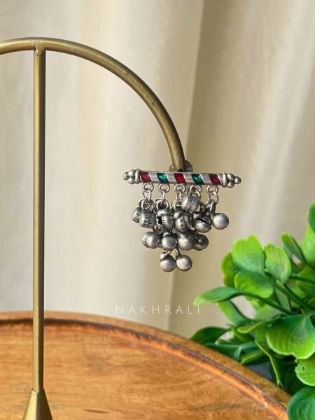 Rangraav Multicolor Ghungroo Earrings