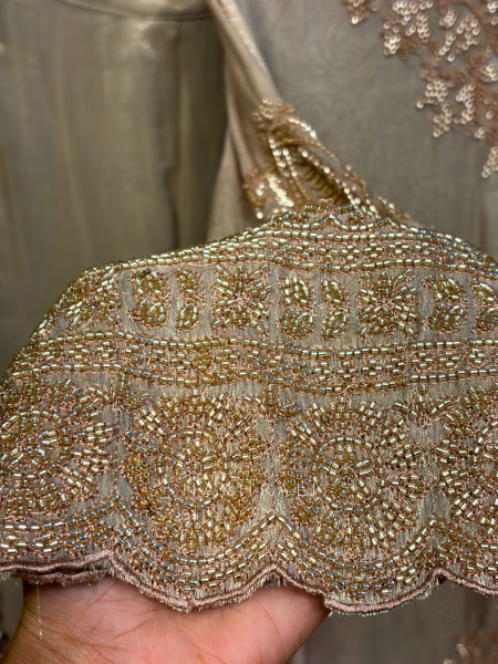 Riyana Beige Suit Set with Cut Dana Embroidery