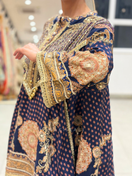 Shahi Dhoti  Navy Blue Set