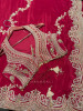 Gulrukh Maroon Hand-Embroidered Saree Set