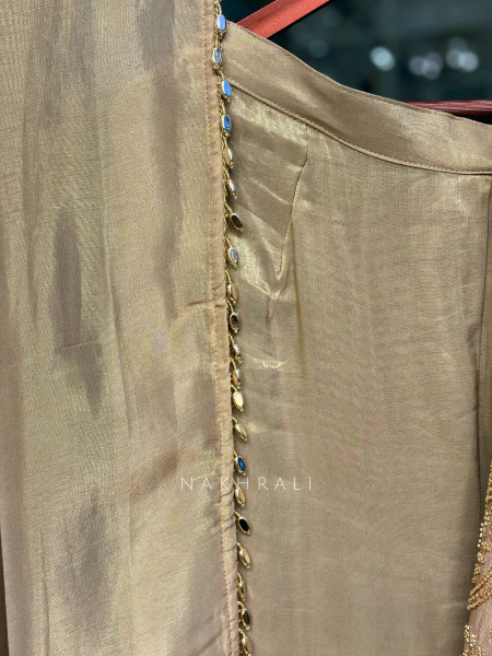 Riyana Beige Suit Set with Cut Dana Embroidery