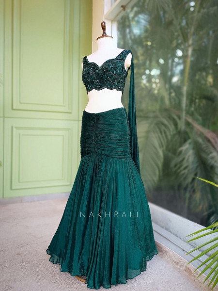 Evergreen Charm Indo-Western Set