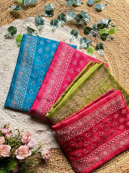 Prisha Classic Gajari Motif Dress Material