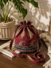 Bagh Red Cambric Cotton Potli Bag