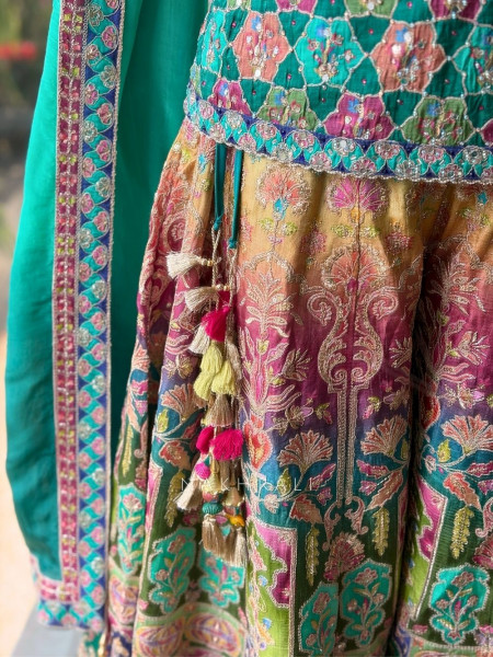 Mahira Multicolor Embellished Suit Set