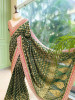 Pranika Green Georgette Saree with Running Blouse Piece