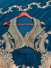 Gulrukh Teal Blue Hand-Embroidered Saree Set