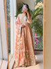 Mehraz Peach Mirror Anarkali Set