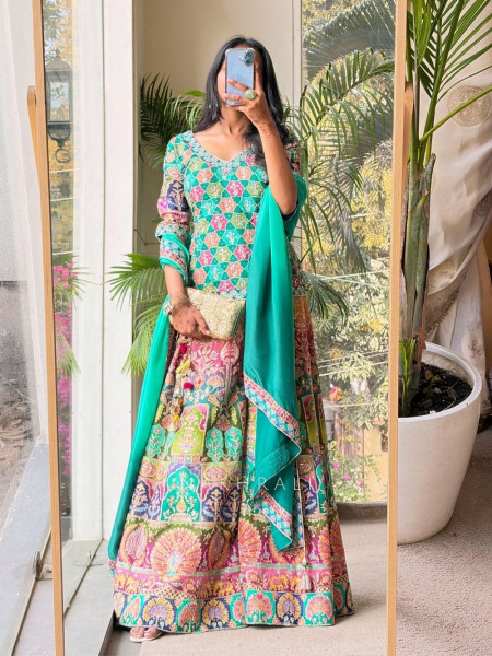 Mahira Multicolor Embellished Suit Set