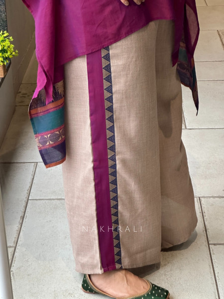 Meher Wine Kaftan Set