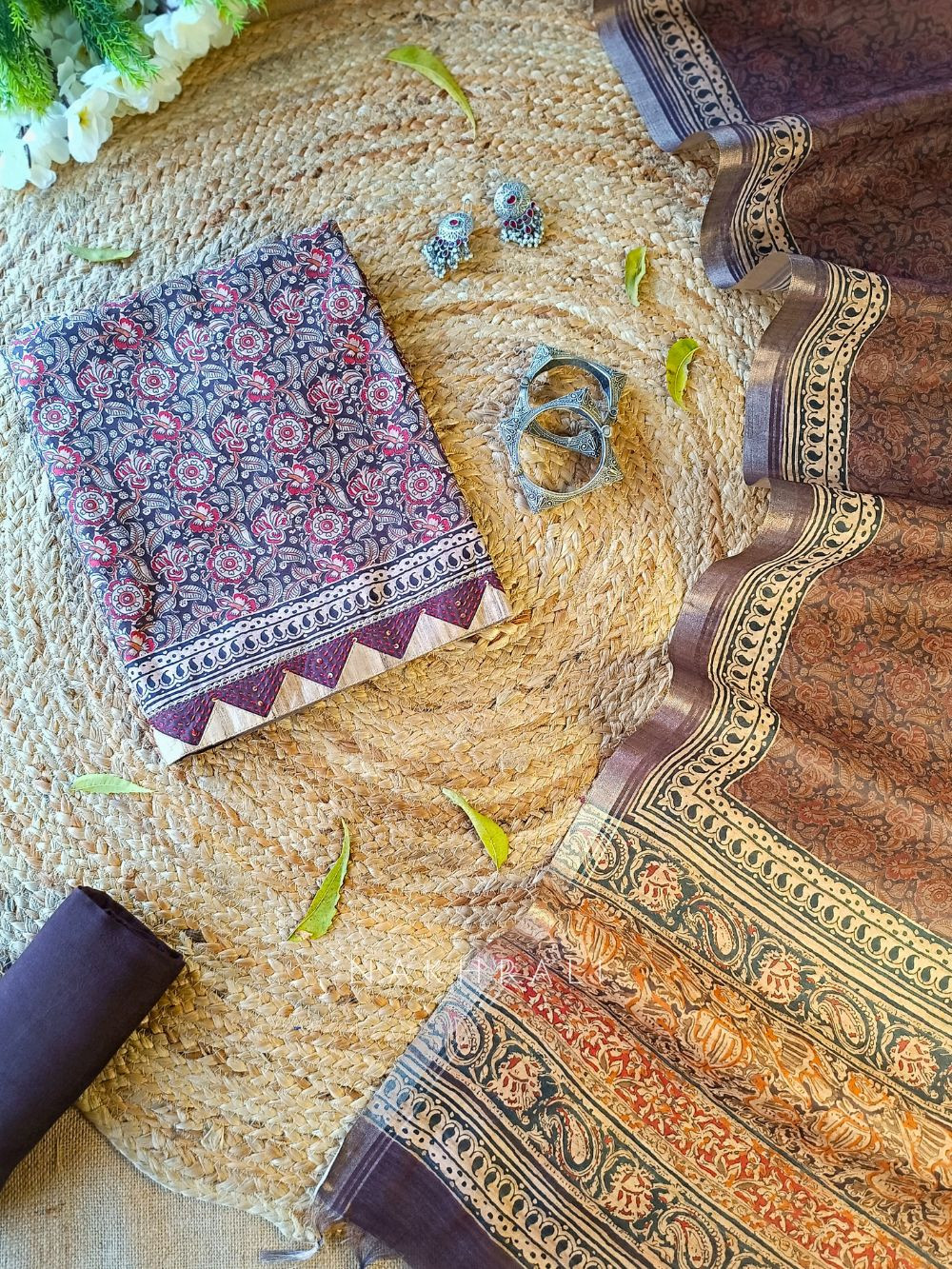 kalamkari cotton dress materials Kalamkari Dress Cotton Dress Material Low Price Online Buy Kalamkari Printed Pure Cotton Tiered Dress In Maroon Online